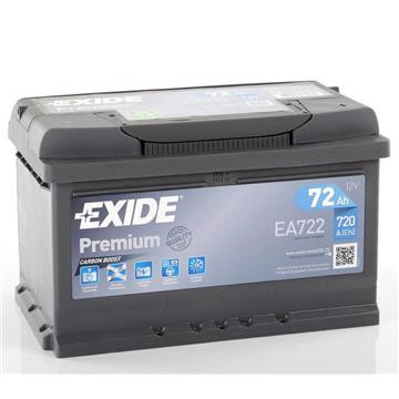 Exide Premium 12V 72Ah 720A, EA722