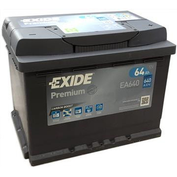 Exide Premium 12V 64Ah 640A, EA640