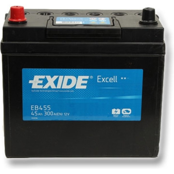 Exide Excell 12V 45Ah 330A, EB455