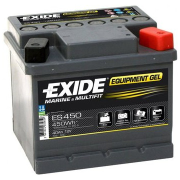 Exide Equipment Gel 12V 40Ah 280A ES450