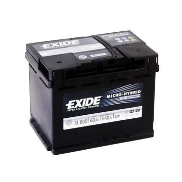 Exide ECM 12V 60Ah 520A, EL600