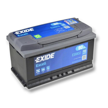 Exide Excell 12V 80Ah 700A, EB802