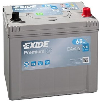 Exide Premium 12V 65Ah 580A, EA654