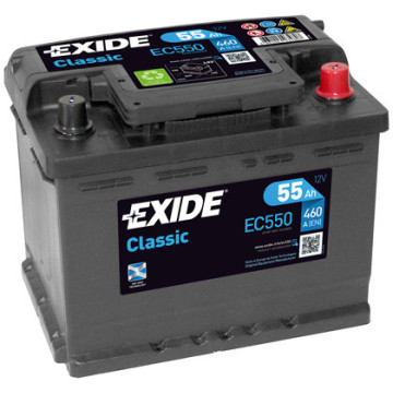 Exide Classic 12V 55Ah 460A, EC550