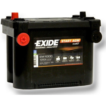 Exide Start AGM 12V 50Ah 800A, EM1000