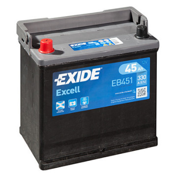 Exide Excell 12V 45Ah 330A, EB451