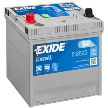 Exide Excell 12V 50Ah 360A, EB505