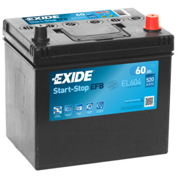 EXIDE START-STOP EFB 12V 60Ah 520A, EL604