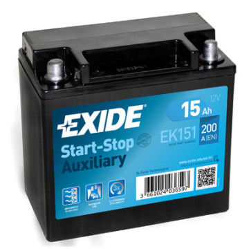 Exide Prídavné AGM 12V 15Ah 200A, EK151