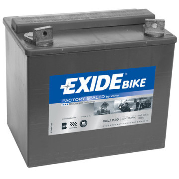 Exide Bike GEL/AGM - Factory Sealed 12V 30Ah 180A, GEL 12-30