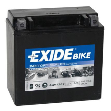 Exide Bike GEL/AGM 12V 12Ah 200A, AGM12-12