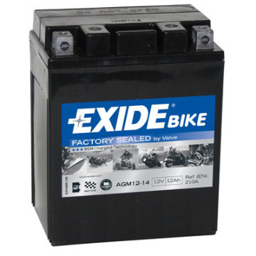 Exide Bike GEL/AGM 12V 12Ah 210A, AGM12-14