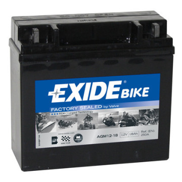 Exide Bike GEL/AGM 12V 18Ah 250A, AGM12-18