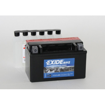 Exide Bike AGM - Maintenance Free 12V 6Ah 90A, YTX7A-BS