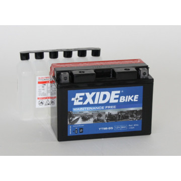 Exide Bike AGM - Maintenance Free 12V 8Ah 110A, YT9B-BS