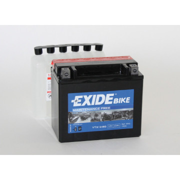 Exide Bike AGM - Maintenance Free 12V 10Ah 150A, YTX12-BS