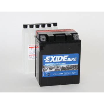 Exide Bike AGM - Maintenance Free 12V 12Ah 210A, YTX14AH-BS