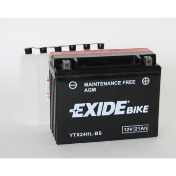 Exide Bike AGM - Maintenance Free 12V 21Ah 350A, YTX24HL-BS 