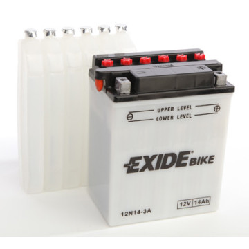 Exide Bike Conventional 12V 14Ah 130A, 12N14-3A