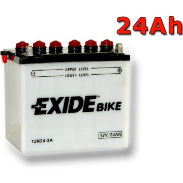 Exide Bike Conventional 12V 24Ah 200A, 12N24-3A